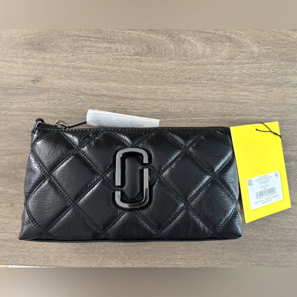 Quilted Black Leather Crossbody Bag with Silver Hardware